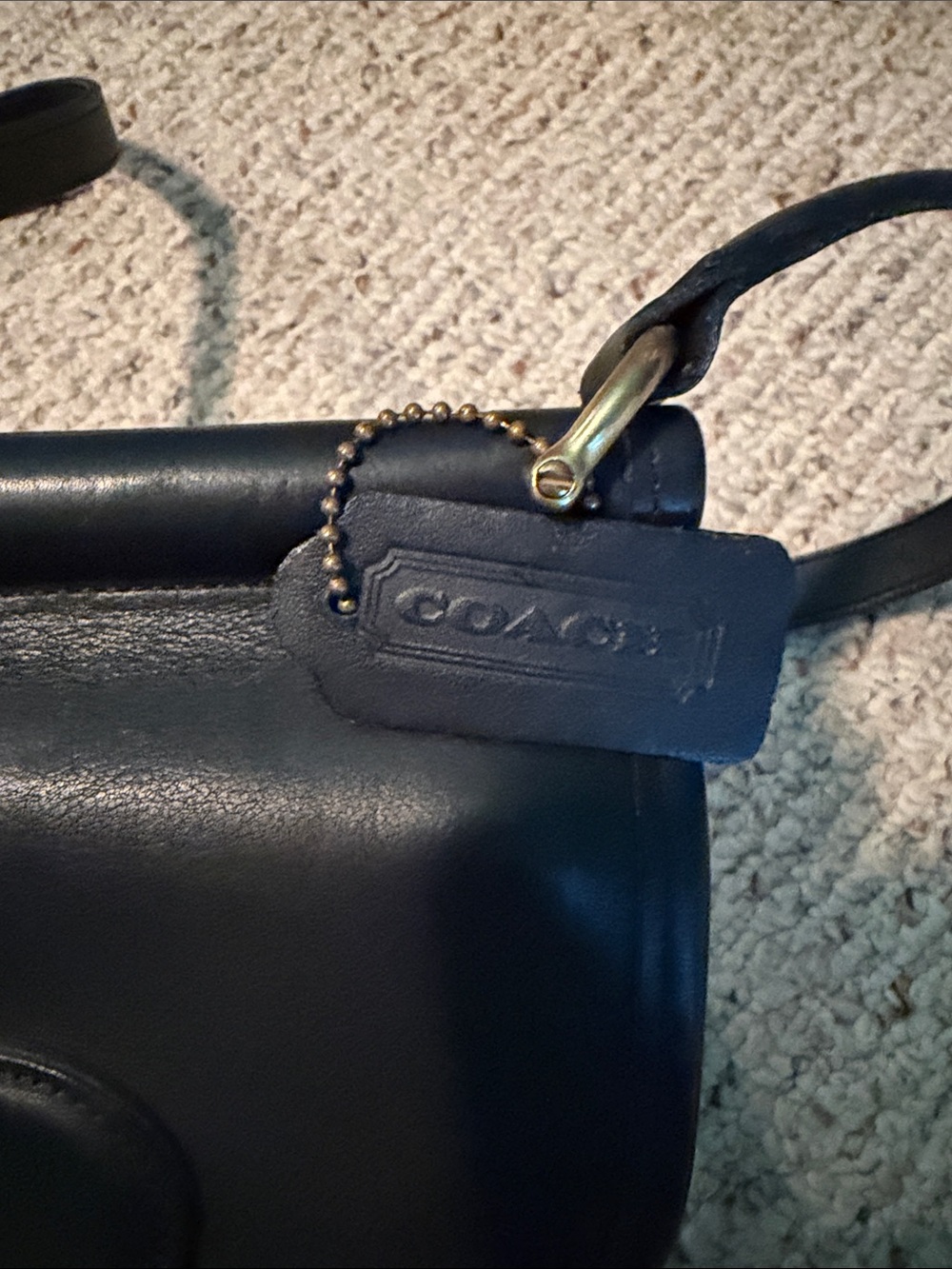 Vintage Coach Black Leather Murphy Crossbody Style #CB 9930 - Picture 14 of 14